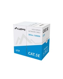 LANBERG KABEL LAN UTP 100MB/S 305M DRUT CCA SZARY