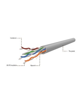 Kabel UTP GEMBIRD UPC-5004E-SOL/100 (UTP 100m kat. 5e kolor szary)