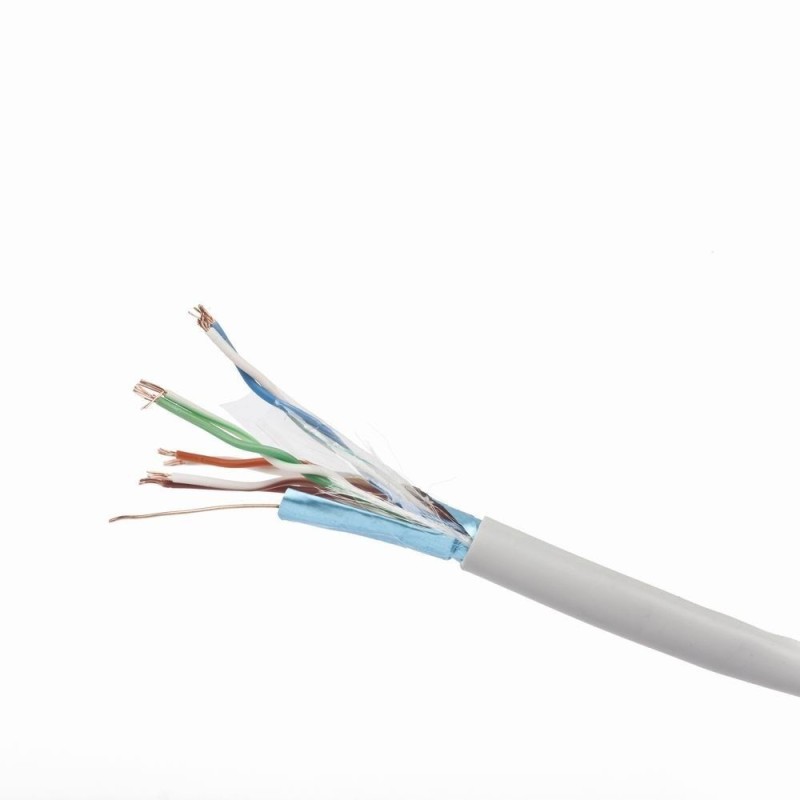 Kabel sieciowy GEMBIRD FPC-5004E-L/100 (F/FTP 100m kat. 5e kolor szary)