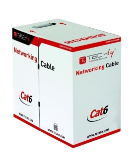 TECHLY SKRĘTKA U/UTP CAT6 DRUT 305M CCA SZARA ITP6-CCA-305-GY