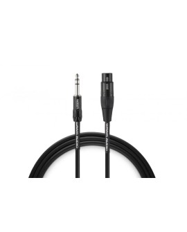 Warm Audio PRO-XLRF-TRSM-3 kabel audio 0,9 m XLR 6.35mm TRS Czarny