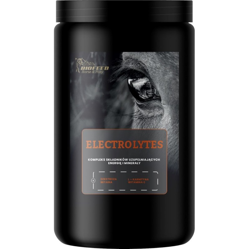 BIOFEED Horse&Pony Electrolytes - rozpuszczalne w wodzie elektrolity 900g