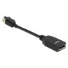 DeLOCK 65978 adapter kablowy 0,15 m Mini DisplayPort DisplayPort Czarny