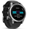 Fenix E 47 mm Srebrny GARMIN Android Czarno-srebrny