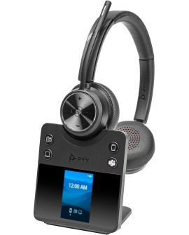 Poly Savi 7420 Office Stereo Microsoft Teams Certified DECT 1880-1900 MHz Headset EMEA - INTL English Loc Euro plug
