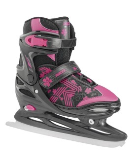 Łyżwy Roces Jokey Ice 3.0 Girl czarno-różowe 450708 00002 30-33