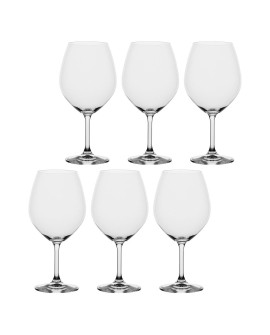 LA PORCELLANA BIANCA NOVELLO Zestaw 6 kieliszków do wina burgundy 710 ml