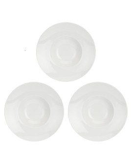 Zestaw 3 misek do sałatek Convivio - Biały, 26.5 cm