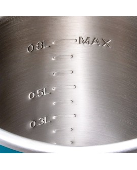 Makita KT001GZ czajnik elektryczny 0,8 l Czarny, Niebieski
