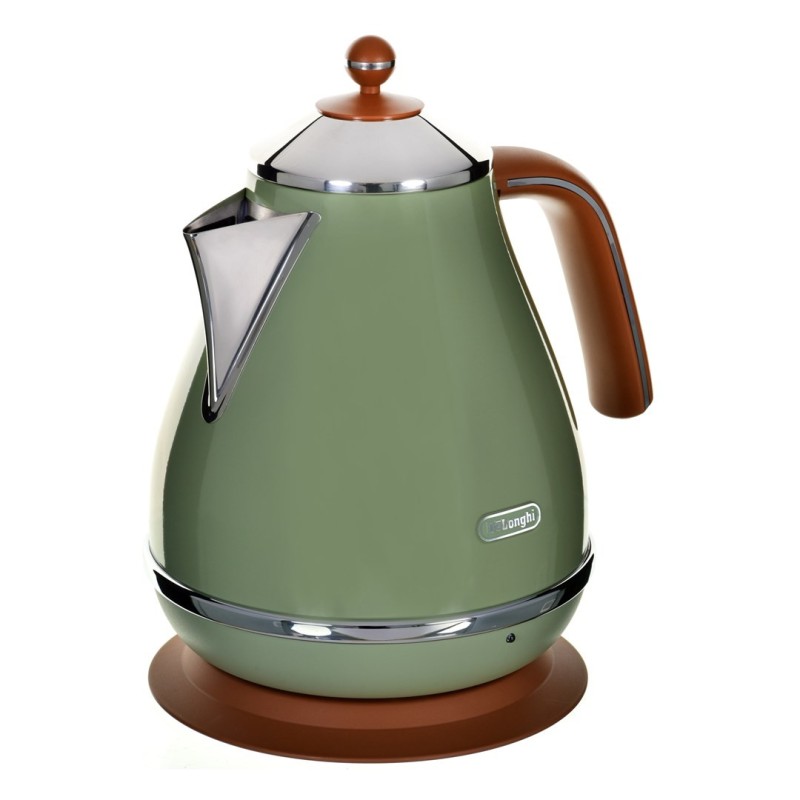 Czajnik elektryczny DeLonghi Icona Vintage KBOV 2001.GR (2000W 1.7l kolor oliwkowy) (WYPRZEDAŻ)