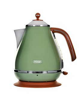 Czajnik elektryczny DeLonghi Icona Vintage KBOV 2001.GR (2000W 1.7l kolor oliwkowy) (WYPRZEDAŻ)