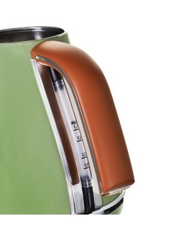 Czajnik elektryczny DeLonghi Icona Vintage KBOV 2001.GR (2000W 1.7l kolor oliwkowy) (WYPRZEDAŻ)
