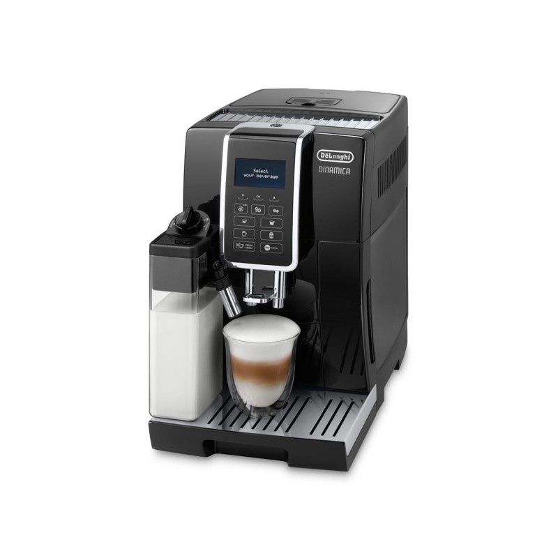 Ekspres ciśnieniowy automatyczny DeLonghi Dinamica ECAM 350.55.B (1450W kolor czarny) (WYPRZEDAŻ)