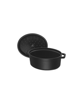 Garnek żeliwny owalny STAUB 40509-319-0 - czarny 5.5 ltr