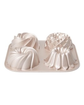 PATISSE PREMIUM Aluminiowa forma na 4 mini babki