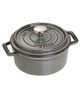 Garnek żeliwny okrągły Staub - 400 ml, Grafitowy
