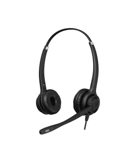 Axtel Elite UC stereo USB-A/USB-C Zestaw słuchawkowy Przewodowa Opaska na głowę Biuro/centrum telefoniczne USB Typu-A Czarny,