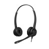 Axtel Elite UC stereo USB-A/USB-C Zestaw słuchawkowy Przewodowa Opaska na głowę Biuro/centrum telefoniczne USB Typu-A Czarny,
