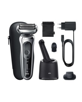 Braun Series 7 71-S7200c Golarka foliowa Przycinarka Czarny, Srebrny