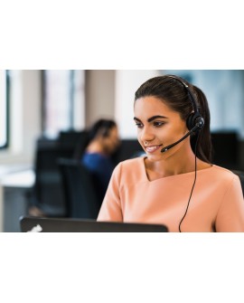 Axtel Elite UC stereo USB-A/USB-C Zestaw słuchawkowy Przewodowa Opaska na głowę Biuro/centrum telefoniczne USB Typu-A Czarny,