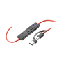 Słuchawki z mikrofonem POLYCOM Blackwire 8225 Czarny