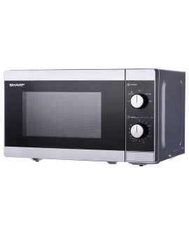 Kuchenka mikrofalowa SHARP YC-MS01E-S (800W 20l kolor srebrny)