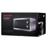 Kuchenka mikrofalowa SHARP YC-MS01E-S (800W 20l kolor srebrny)
