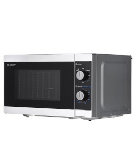 Kuchenka mikrofalowa SHARP YC-MG01E-S (800W 20l kolor srebrny)