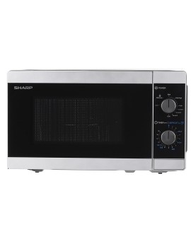 Kuchenka mikrofalowa SHARP YC-MG01E-S (800W 20l kolor srebrny)