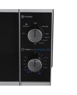 Kuchenka mikrofalowa SHARP YC-MG01E-S (800W 20l kolor srebrny)