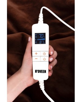 Koc elektryczny Noveen EB655 Brown super miękki 180x130cm (WYPRZEDAŻ)