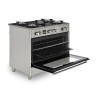 Kuchnia gazowo-elektryczna Ravanson KWGE-K90 Glass Inox