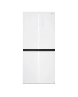 Lodówka z zamrażalnikiem dolnym Multi Door Total Full No Frost MPM-434-SBF-08 białe szkło