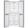Lodówka z zamrażalnikiem dolnym Multi Door Total Full No Frost MPM-434-SBF-08 białe szkło