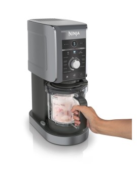 Ninja CREAMi Deluxe Shaker do robienia lodów 2,1 l 800 W Czarny, Szary