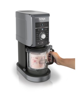 Ninja CREAMi Deluxe Shaker do robienia lodów 2,1 l 800 W Czarny, Szary