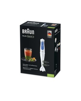 Braun MQ 3000 Smoothie 0,6 l Blender immersyjny 700 W Niebieski, Biały