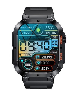 Denver SWC-191B smartwatch / zegarek sportowy 4,98 cm (1.96") IPS Cyfrowy 320 x 386 px Ekran dotykowy Czarny