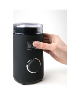 Młynek elektryczny do kawy BLACK+DECKER BXCG150E ES9080010B (150W udarowy kolor czarny) (WYPRZEDAŻ)