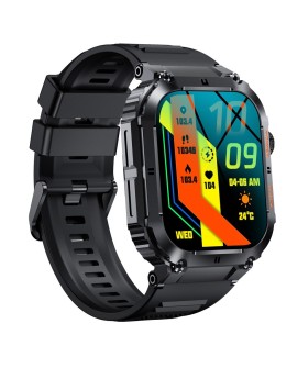 Denver SWC-191B smartwatch / zegarek sportowy 4,98 cm (1.96") IPS Cyfrowy 320 x 386 px Ekran dotykowy Czarny