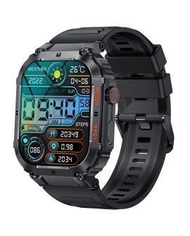 Denver SWC-191B smartwatch / zegarek sportowy 4,98 cm (1.96") IPS Cyfrowy 320 x 386 px Ekran dotykowy Czarny