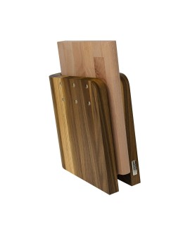 Blok magnetyczny z drewna orzechowego + deska kuchenna Artelegno Grand Prix