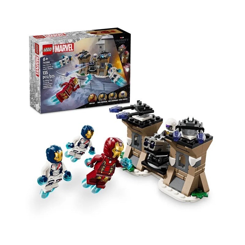LEGO Super Heroes 76288 Iron Man i Iron Legion kontra żołnierz Hydry