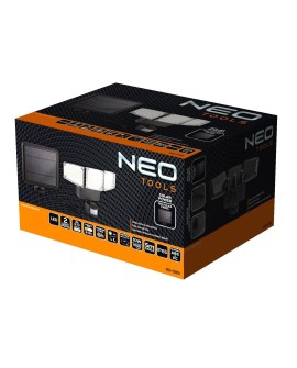 Lampa solarna ścienna potrójna LED 1000 lm