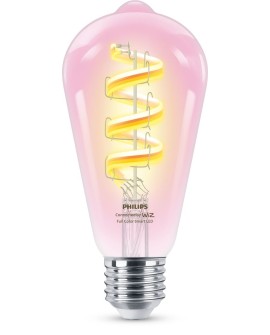 Philips Przezroczysta żarówka LED z widocznym spiralnym żarnikiem 40 W ST64 E27