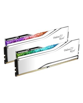 G.SKILL TRIDENT Z5 ROYAL RGB DDR5 2X16GB 6400MHZ CL30 SILVER F5-6400J3039G16GX2-TR5S