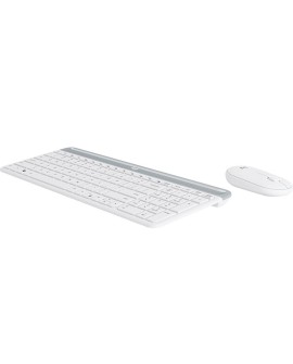 Logitech MK470 klawiatura Dołączona myszka Uniwersalne RF Wireless QWERTZ Niemiecki Biały