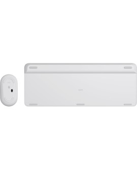Logitech MK470 klawiatura Dołączona myszka Uniwersalne RF Wireless QWERTZ Niemiecki Biały