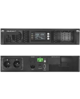 QOLTEC ZASILACZ AWARYJNY UPS DO RACK 1KVA | 1000W | POWER FACTOR 1.0 | LCD | EPO | USB | ON-LINE