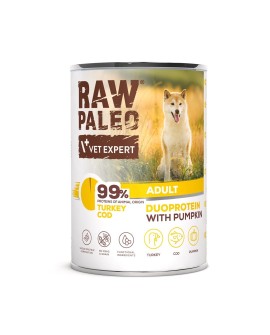 Raw Paleo Turkey&Cod Adult Can 400g